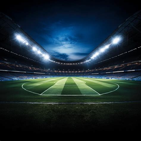 Enigmatic magic of lights at the stadium